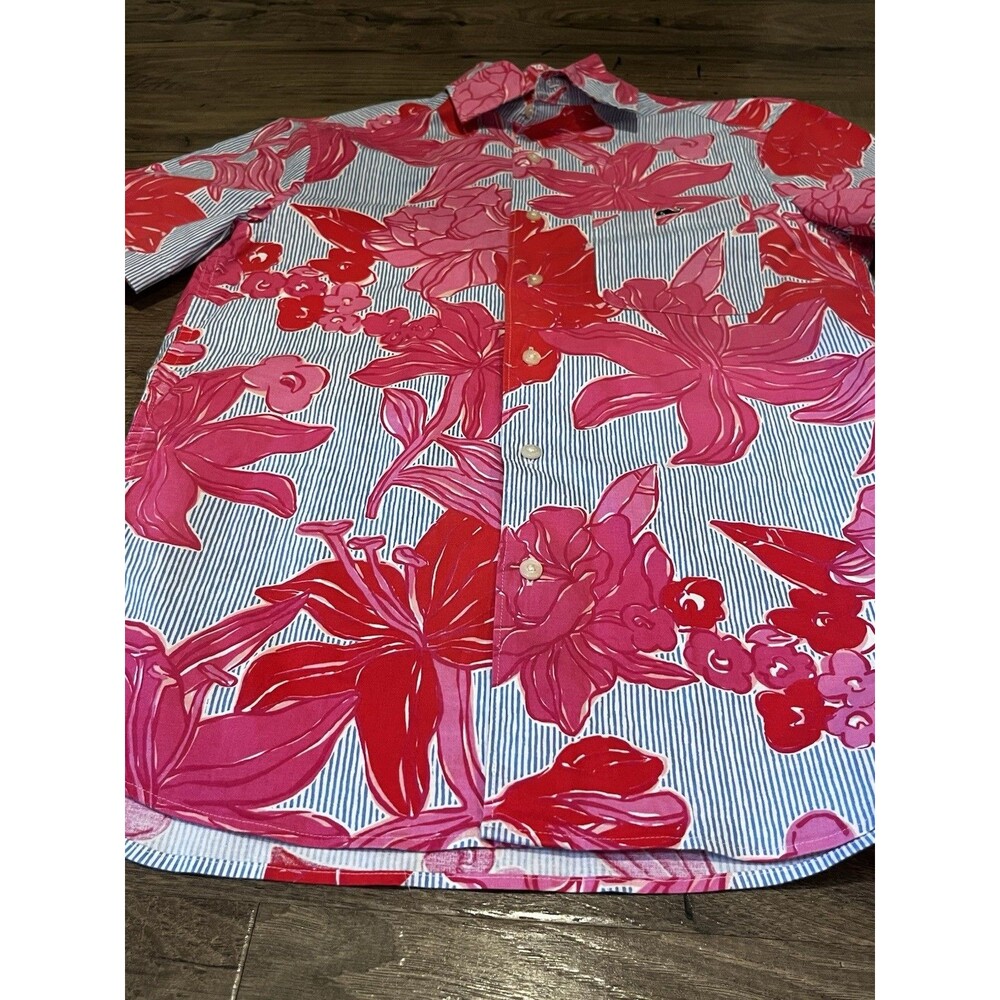 Vineyard Vines Kentucky Derby short-sleeved button-down shirt- XS - Picture 5 of 14